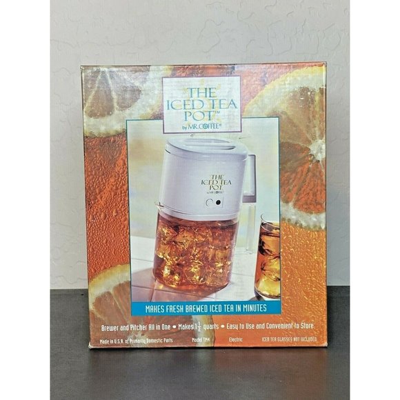 Mr. Coffee Kitchen Nib Vintage The Iced Tea Pot By Mr Coffee Tm4 12